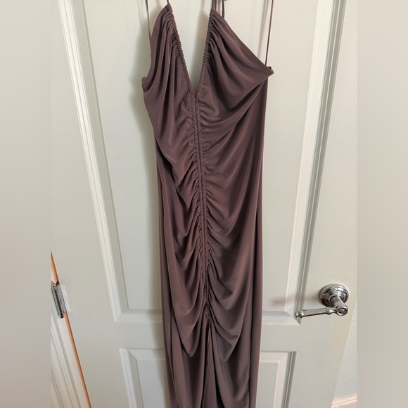 Zara Dresses & Skirts - Zara Backless Dress in Taupe